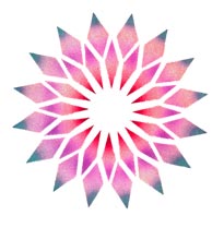 Pochoir ''Crystal Flower'' Stencil