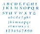 Pochoir '' Alphabet & Numbers'' Stencil