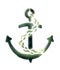 Pochoir ''Boat Anchor '' stencil