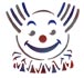 Pochoir''Clown 2 '' Stencil