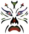 Pochoir ''Devil Mask children'' Stencil