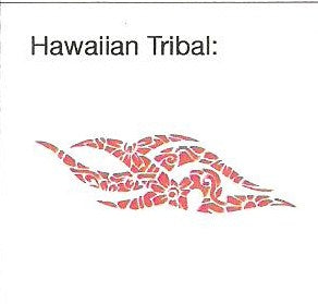 pochoir hawaiian tribal stencil