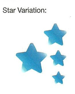 pochoir star variation stencil